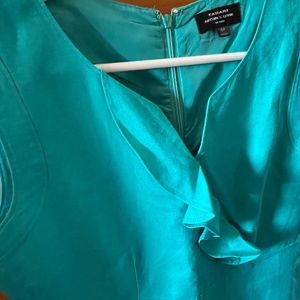 Tahari Turquoise Sheath Dress Petite Size 6P